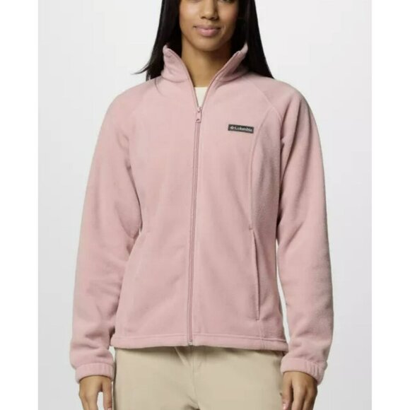 Columbia Benton Springs Pink XL Fleece Full Zip Jacket NWT - Picture 1 of 7